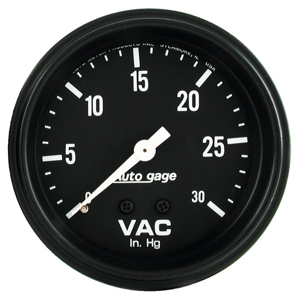 2-5/8" VACUUM, 0-30 IN HG, AUTO GAGE